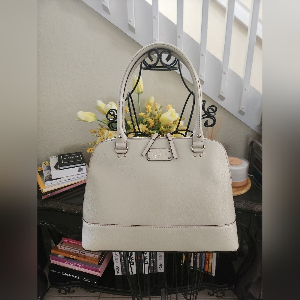 Kate Spade Rachelle Large Dome Leather Satchel Bag